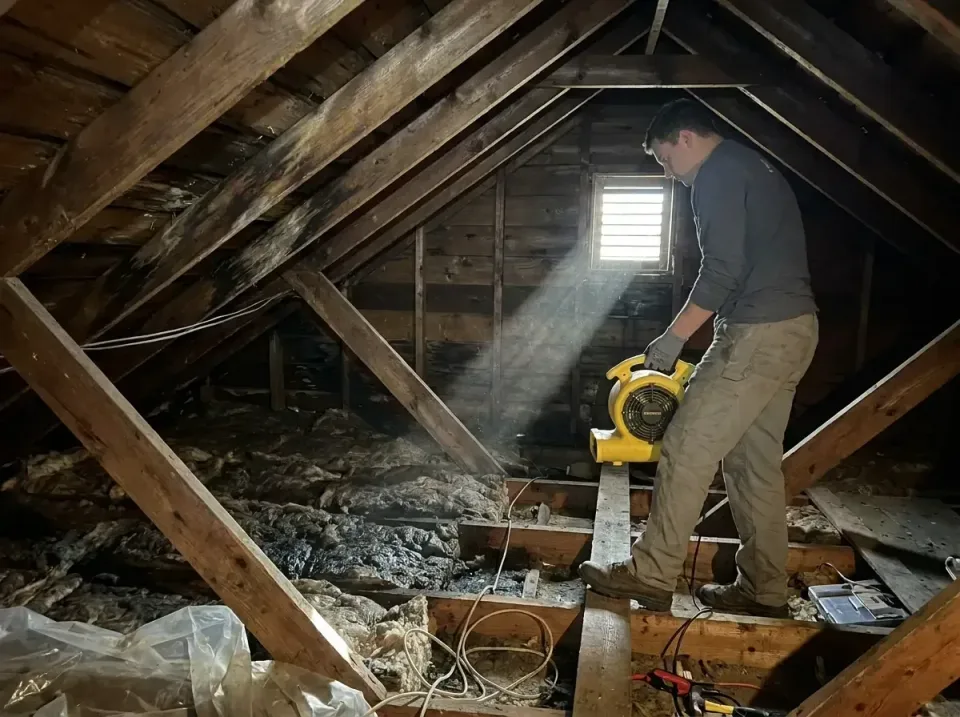 attic-water-damage-drying-proc-007 — frequently asked questions, Emergency Water Extraction & 24/7 Flood Response in Romolan…